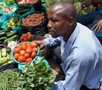Street Vendor at Kampala Fruit Market